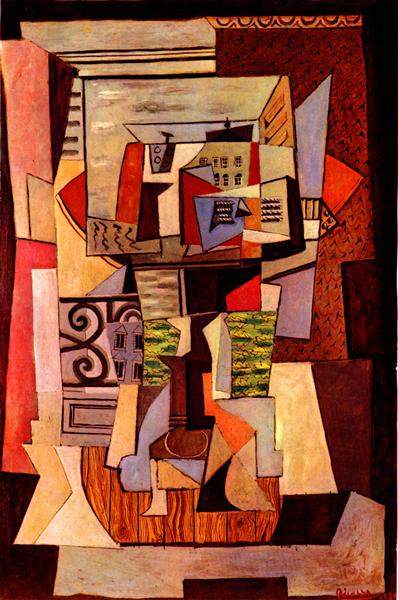 Pablo Picasso Painting Window Opened To The Street Penthieure - Click Image to Close